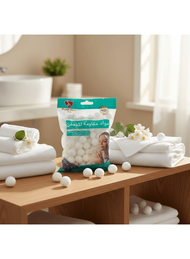 areas wash, brand rush, cool dry, deer white, dry place, every day, fresh odor, long term, name white, net weight, odor free, pest free, rooms main, rush deer, white mothballs
