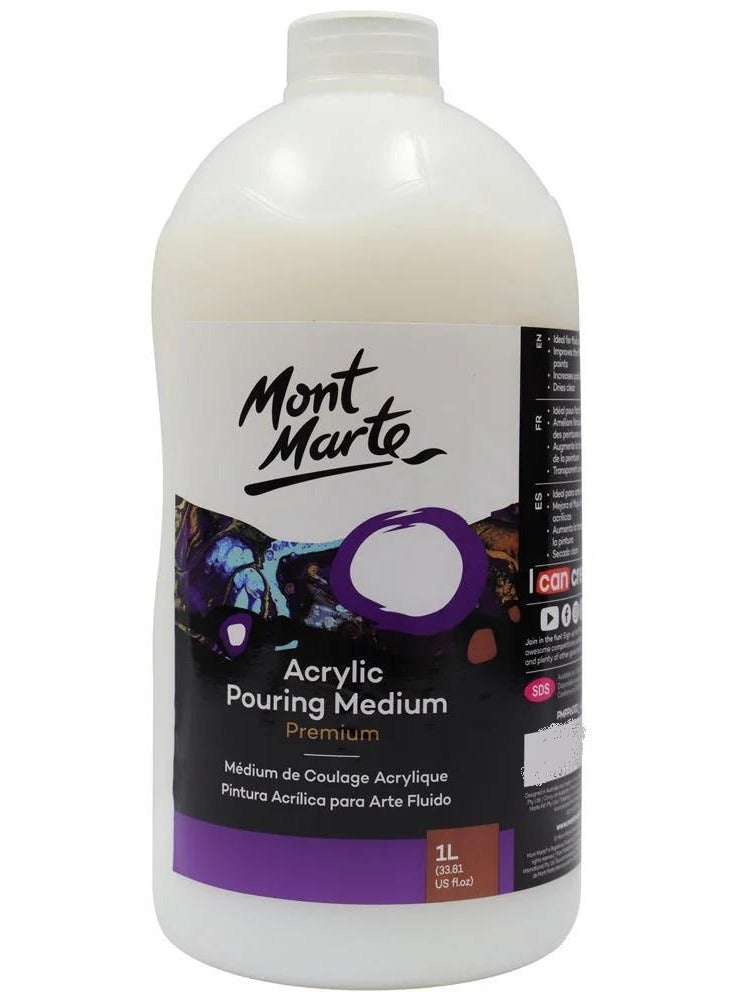 Mont Marte Acrylic Pouring Medium 1L