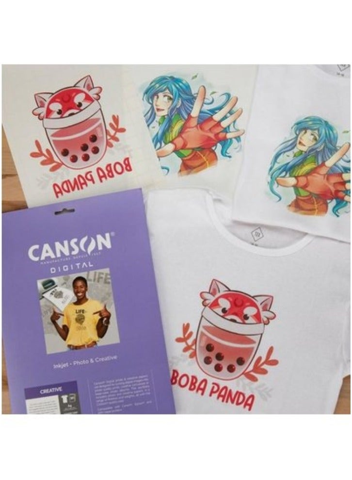 Canson Digital Creative T Shirt Transfer A4 10 Sheets
