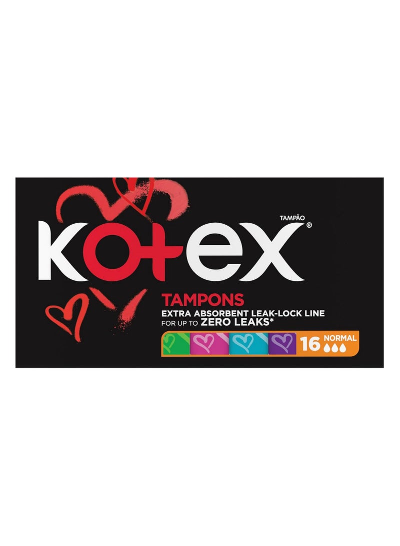 Kotex Silky Cover Normal 16 Tampons