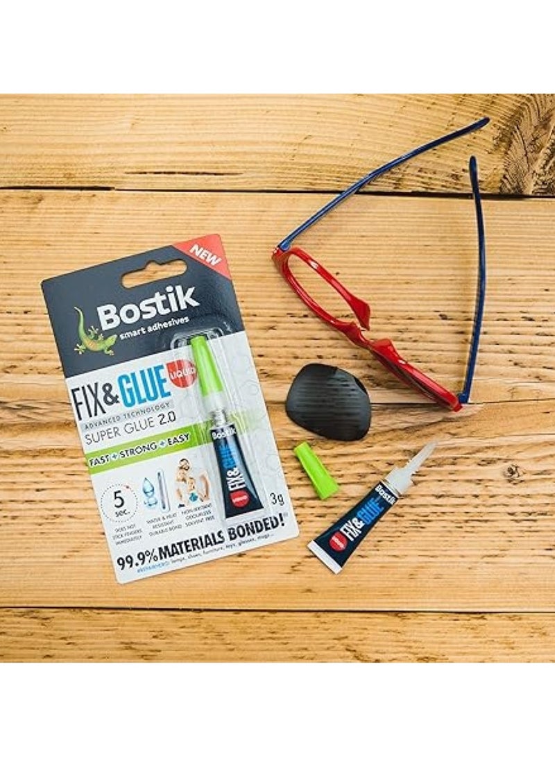 Bostik Fix & Glue Liquid Super Glue 3g