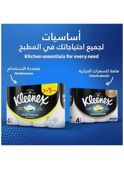 Kleenex Multi Purpose Kitchen Towels - 2 Ply, 4 Rolls