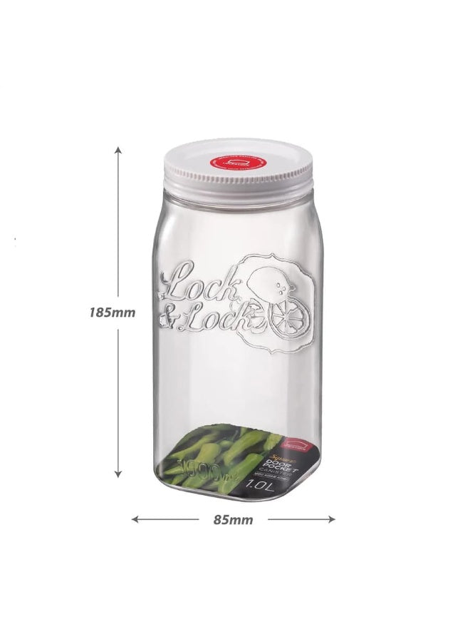 airtight, canister container, door pocket, door pocket square, leak proof, locknlock, multi purpose, plastic door, plastic door pocket, pocket square, pocket square canister, silicone, square canister, square canister container, storage container