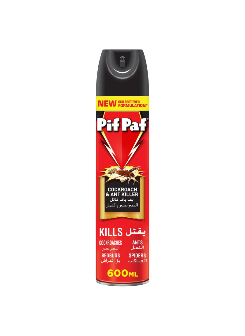 Pif Paf Cockroach and Ant Killer Spray 600ml