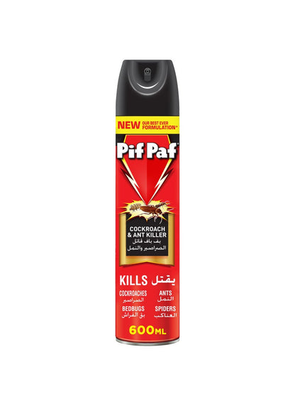 Pif Paf Cockroach and Ant Killer Spray 600ml