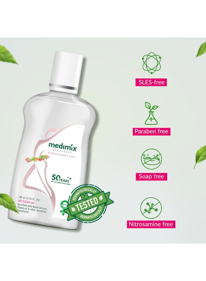 ayurvedic intimate, bisabolol thyme, bisabolol thyme oil, essential ingredients, extract bisabolol, extract bisabolol thyme, hygiene wash, hygiene wash enriched, intimate hygiene, intimate hygiene wash, medimix, neem extract, neem extract bisabolol, thyme