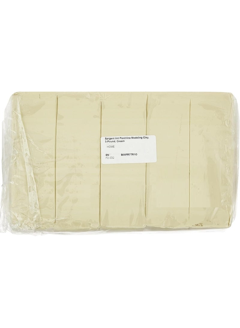 SARGENT ART Non Hardening Plastilina Modeling Clay Cream