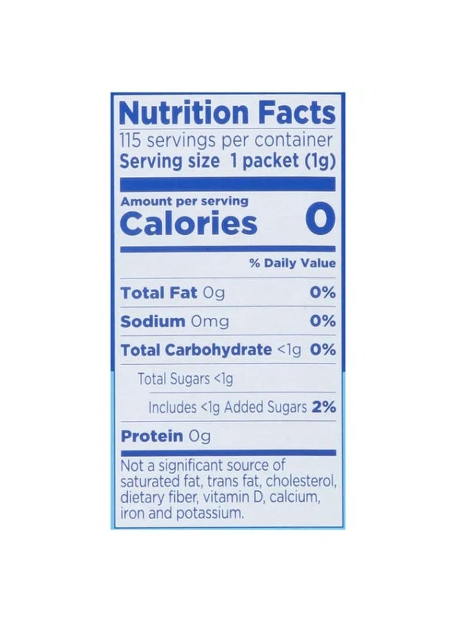 Equal Zero Calorie Sweetener Pack - 115 Sachets