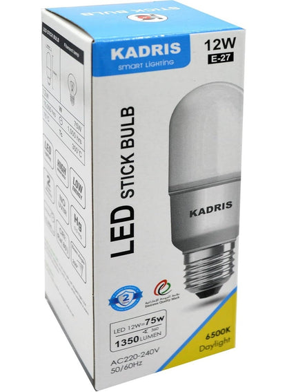 KADRIS 6500K Daylight 12W LED Stick Bulb