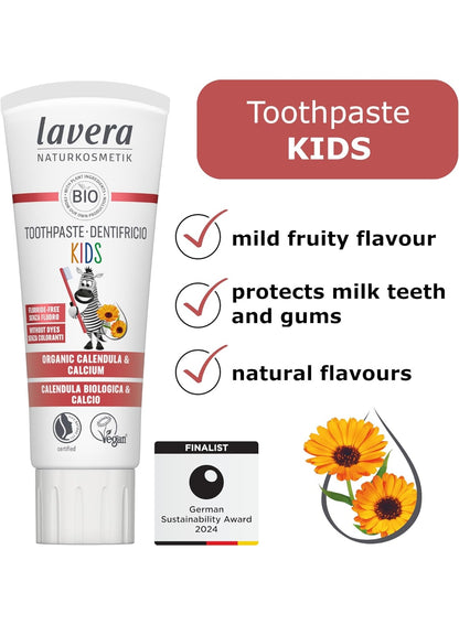 calendula calcium, eyes keep, fluoride free, fluoride free calendula, free calendula, free calendula calcium, gentle care, kids toothpaste, kids toothpaste fluoride, lavera, organic kids, organic kids toothpaste, toothpaste fluoride, toothpaste fluoride f