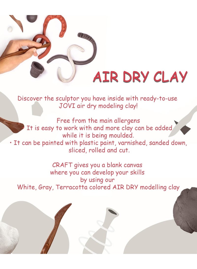 JOVI Air Dry Modeling Natural Terracotta Clay 500G