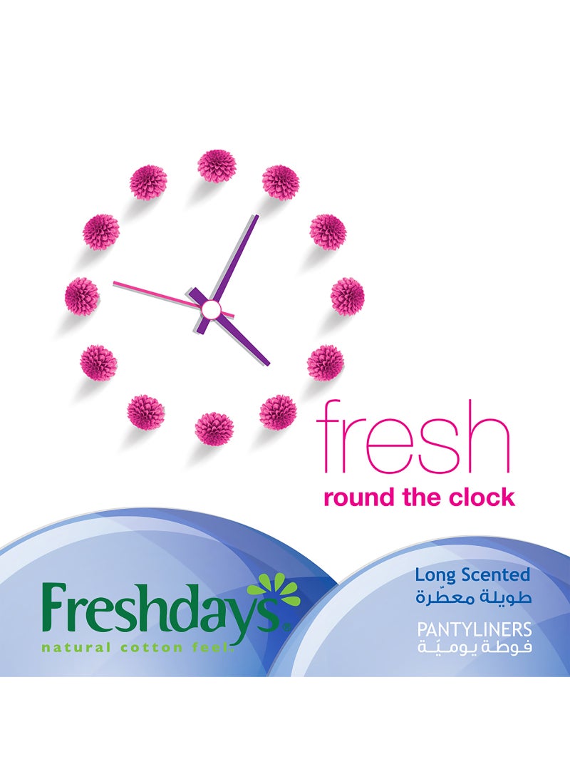 Freshdays Long Scented Mega Pack 72 Pads