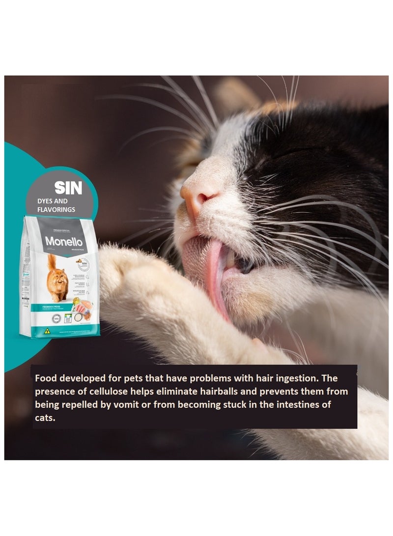 Premium Cat Hairball Control 1 Kg - MONELLO