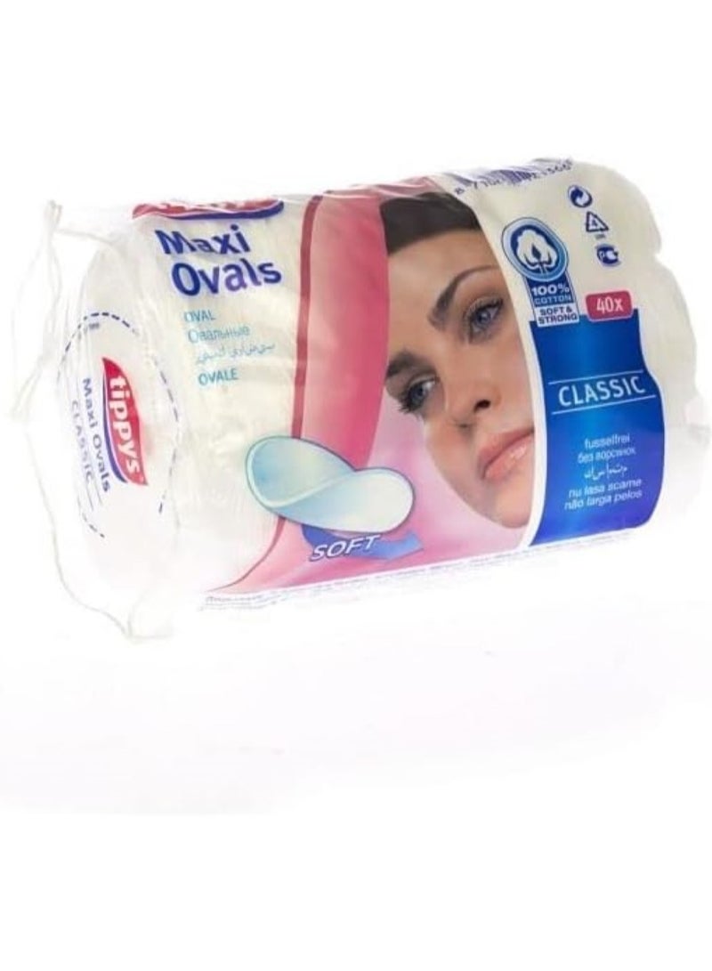 Tippys Maxi Ovals Classic 40 Pieces Pack
