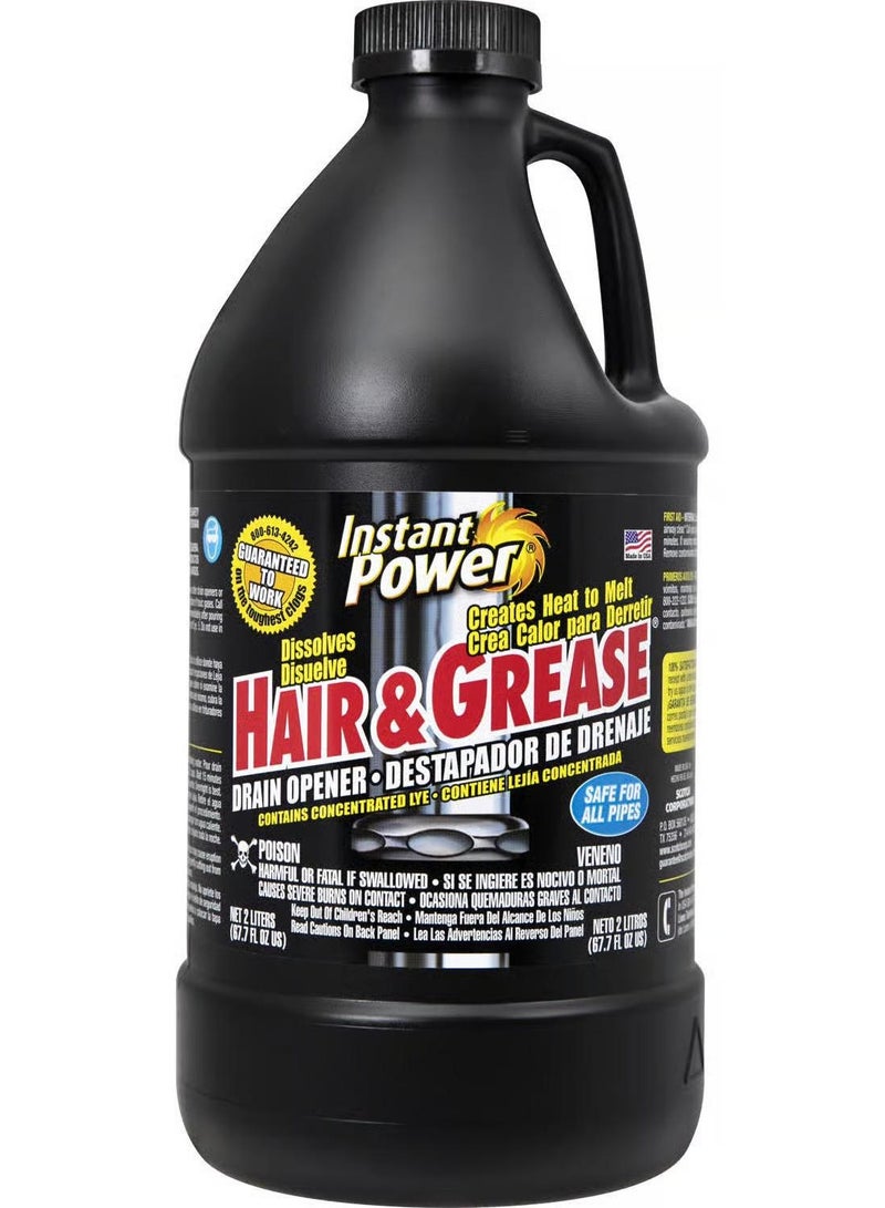 Instant Power Hair & Grease Drain Opener 2 L
