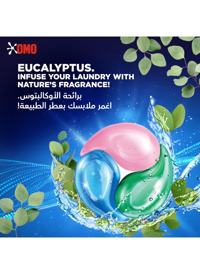 OMO Active 3In1 Laundry Capsules - Eucalyptus Freshness