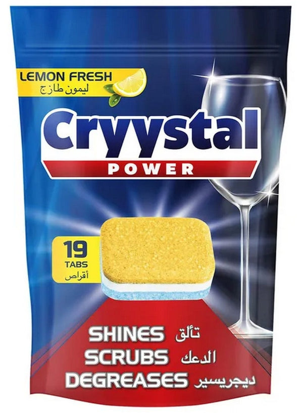 Cryystal Power Dishwasher Tablets Lemon Fresh