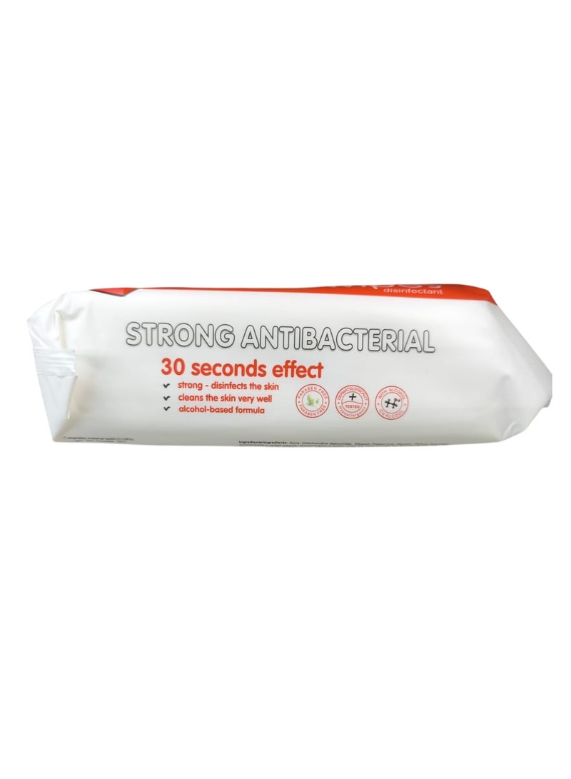 Doctor Wipe'S Antibacterial Wet Wipes - 72 Pack