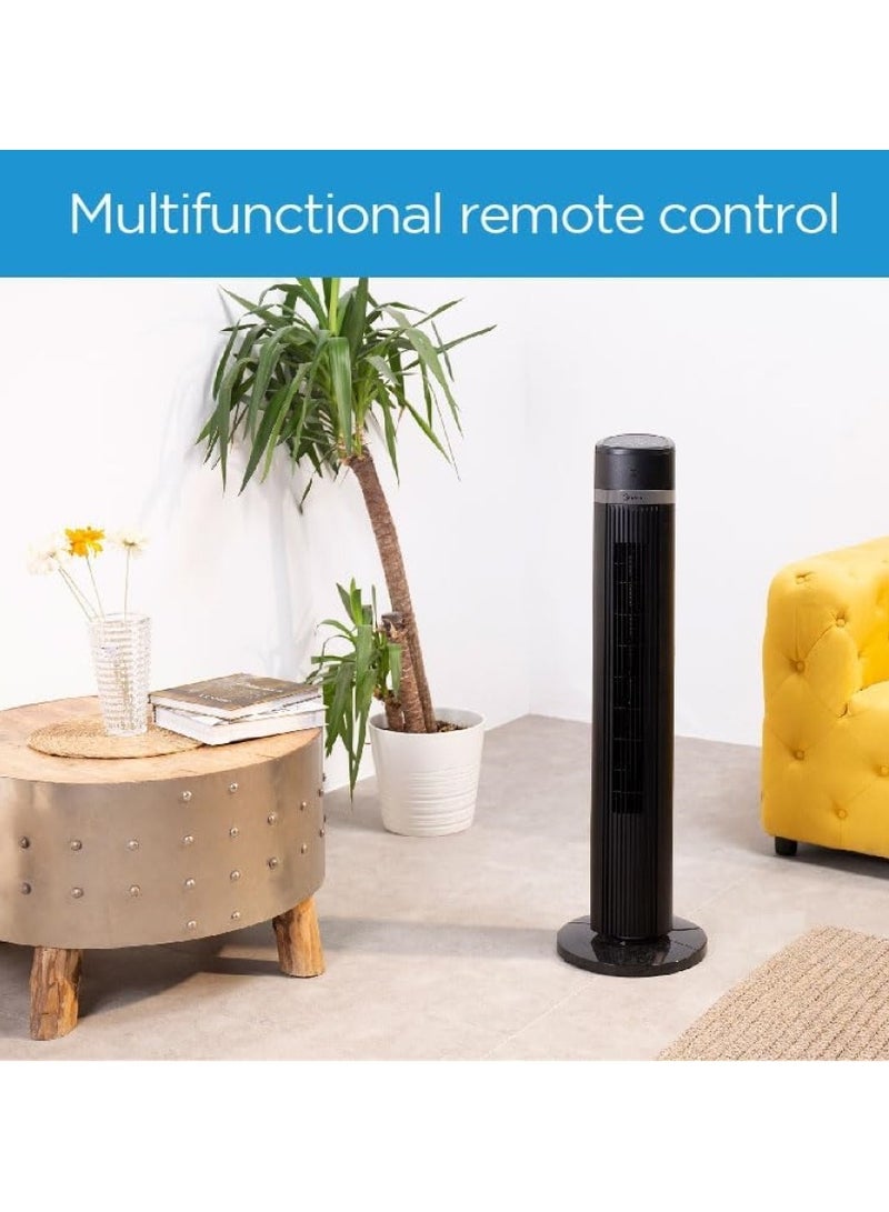 Midea Tower Fan with Remote Control - Black