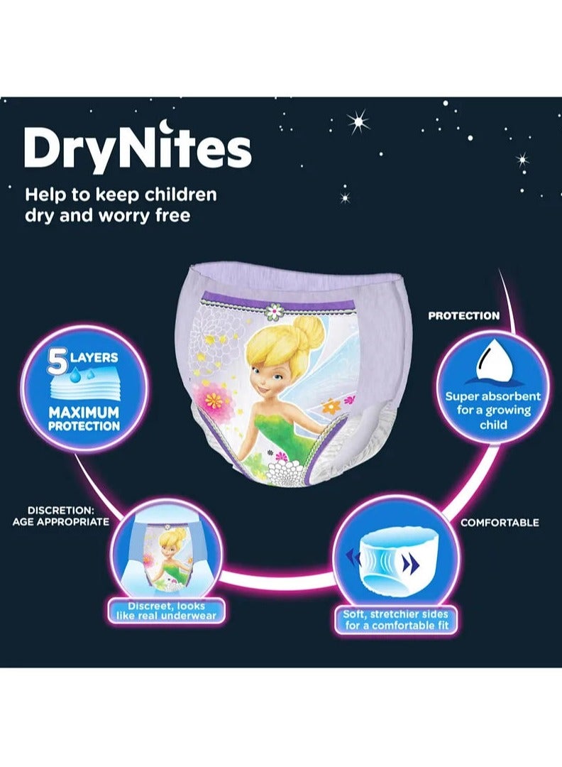 HUGGIES Drynites Girl's Pyjama Bed Wetting Pants Size 7