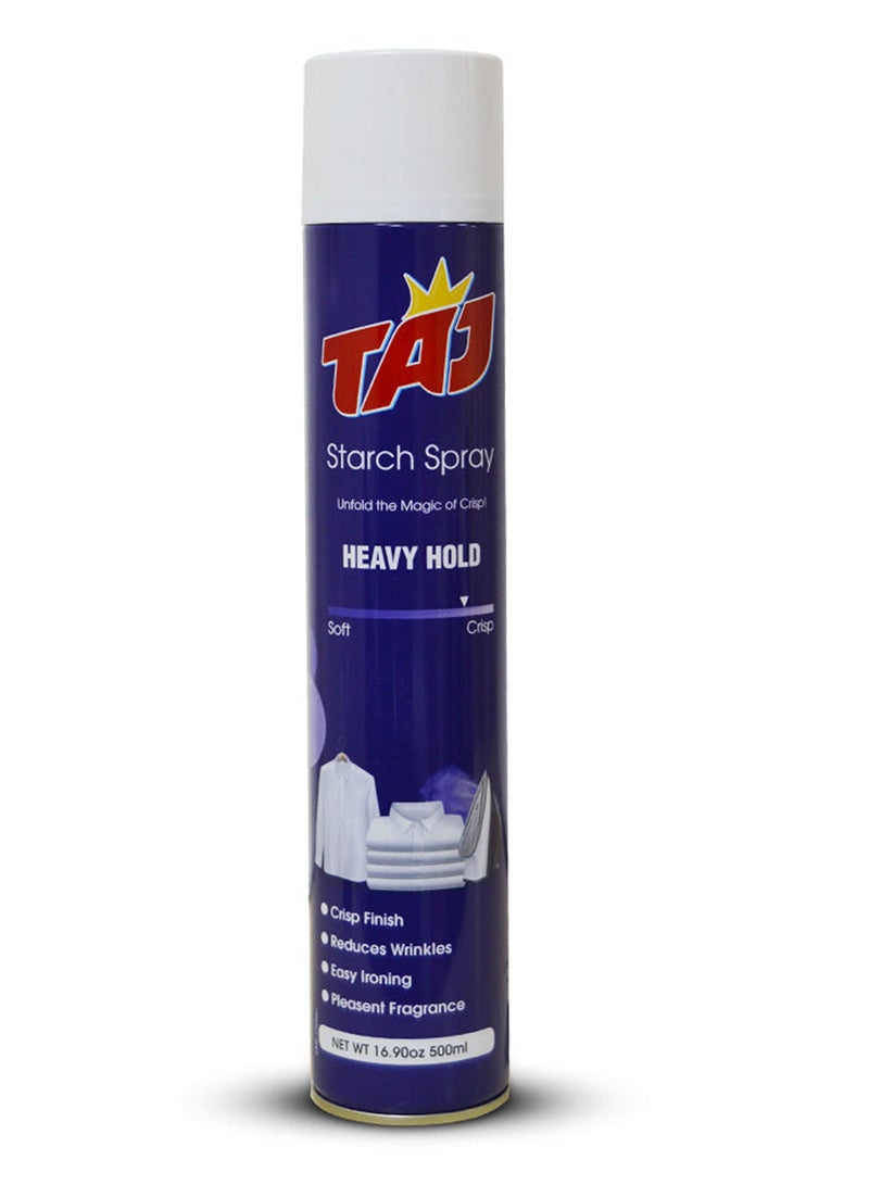 TAJ Heavy Hold Starch Spray 500 ML