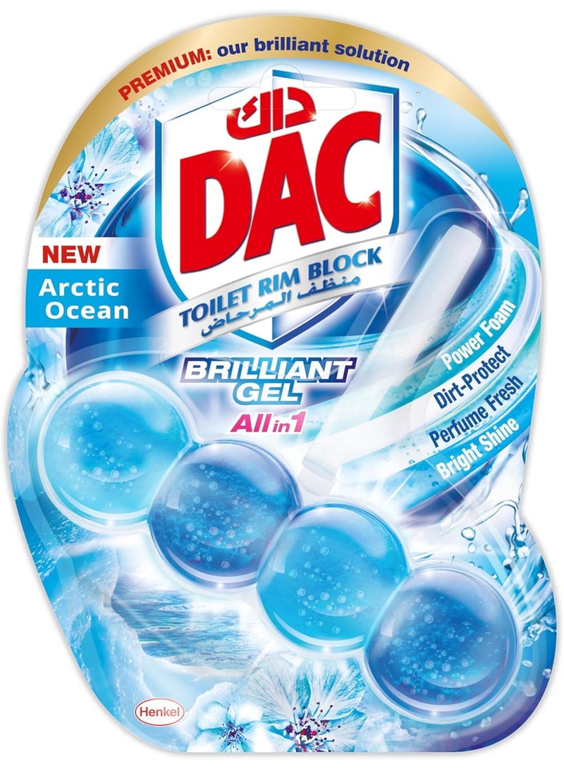 Dac Brilliant Gel Toilet Rim Block Arctic Ocean