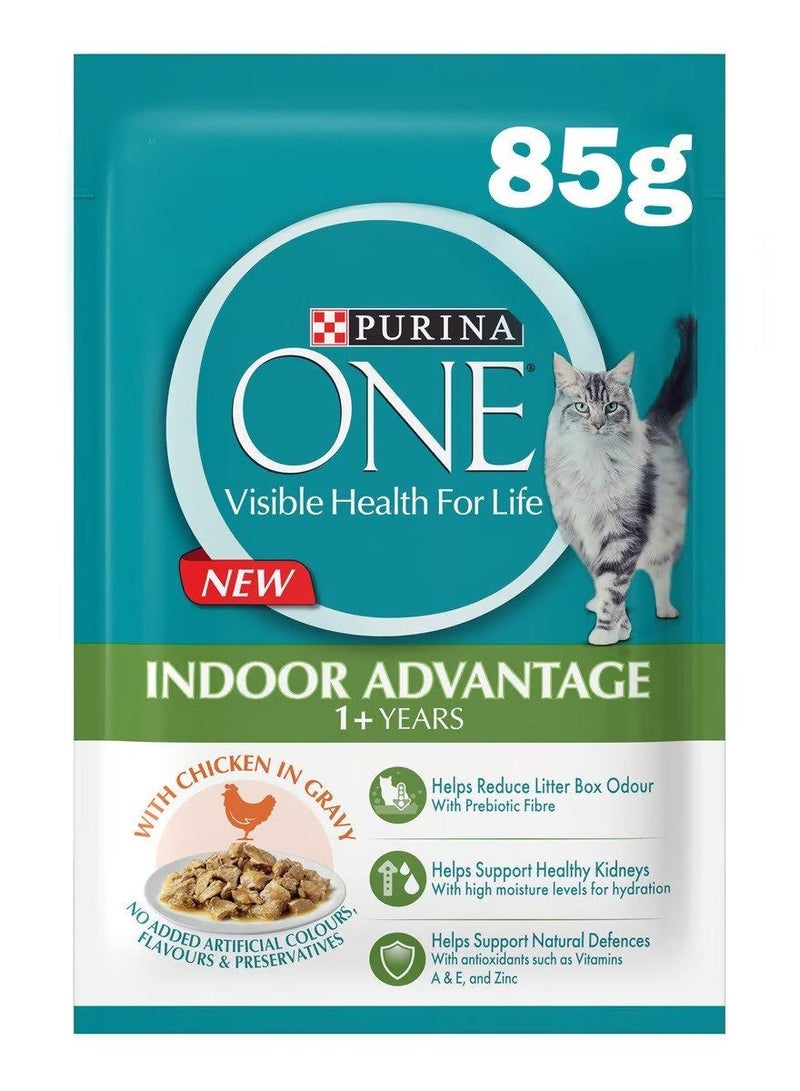 Purina One Indoor Advantage Cat Food with Chicken Gravy