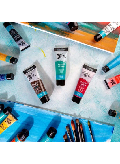 Mont Marte Acrylic Colour Paint Tube 75 ML Rose Madder