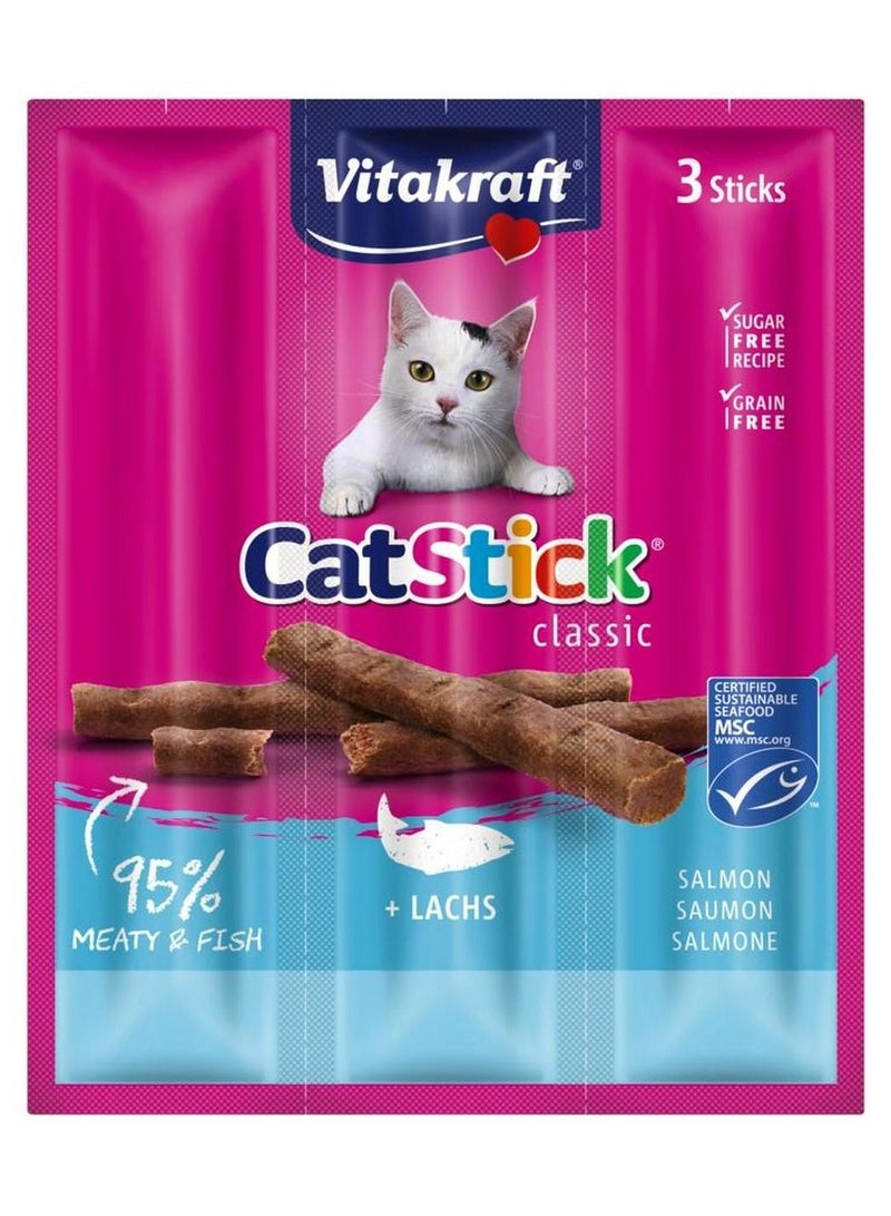 Vitakraft Cat Stick Mini Salmon Trout - 3 Sticks Pack