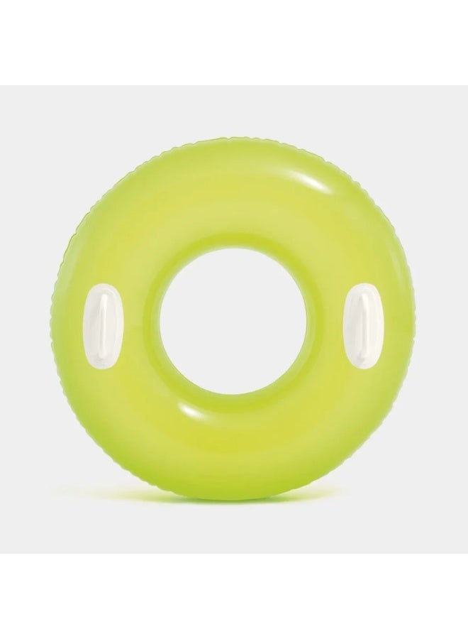 INTEX Hi Gloss Tube Green Inflatable Pool Ring 76 CM