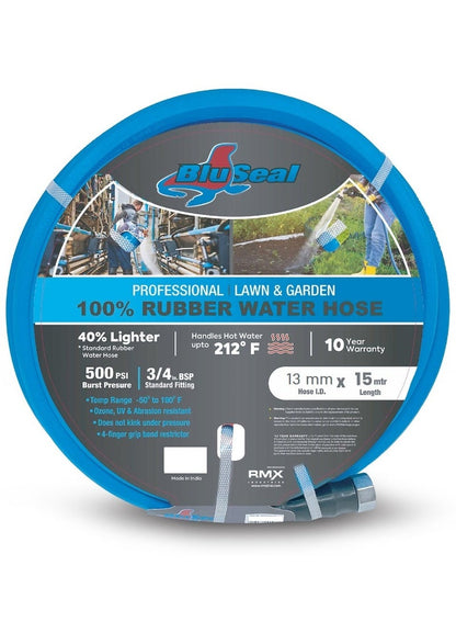 BluSeal Lawn Garden Water Hose 13MM X 15 Meter
