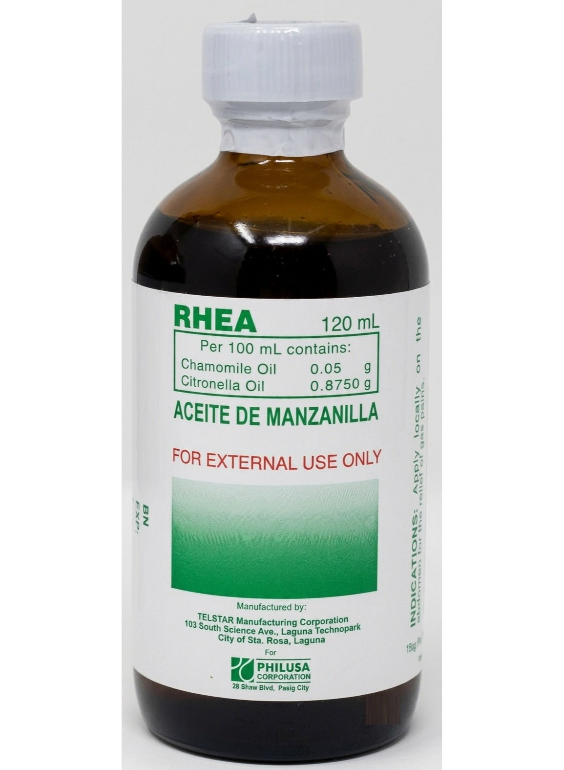 brand rhea, chamomile oil, chamomile oil aceite, cool dry, drops onto, dry place, few drops, four drops, multi purpose, net volume, oil aceite, oil net, place away, rhea, skin keep