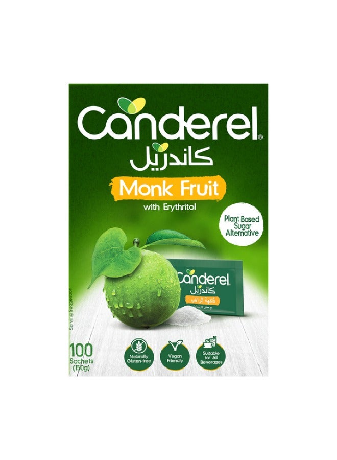 Canderel Monk Fruit With Erythritol 100 Sachets