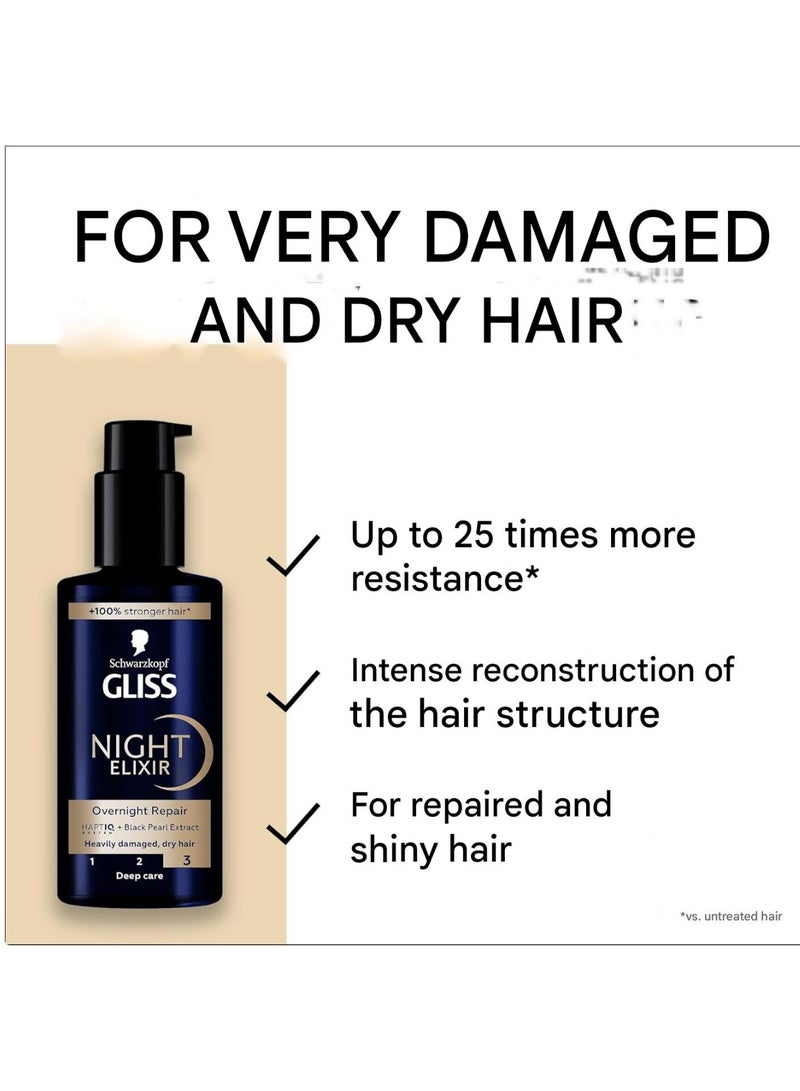 Gliss Night Elixir Overnight Repair 100 ML Schwarzkopf