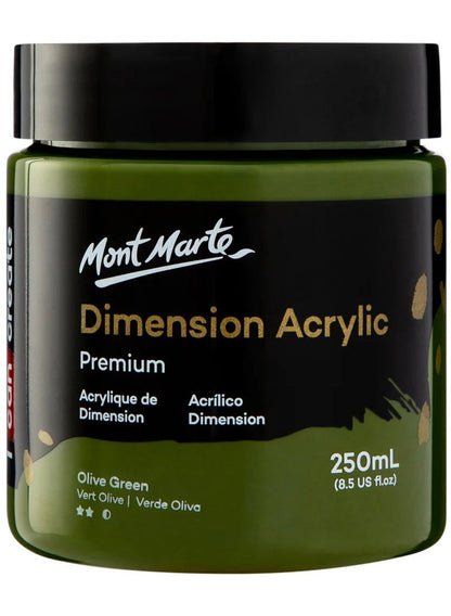 Mont Marte Dimension Acrylic 250ML Olive Green