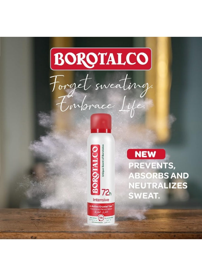 72h intensive, active crystal, active crystal talc, borotalco, crystal talc, crystal talc excessive, days key, deodorant spray, excessive perspiration, excessive perspiration deodorant, extra dry, perspiration deodorant, perspiration deodorant spray, talc