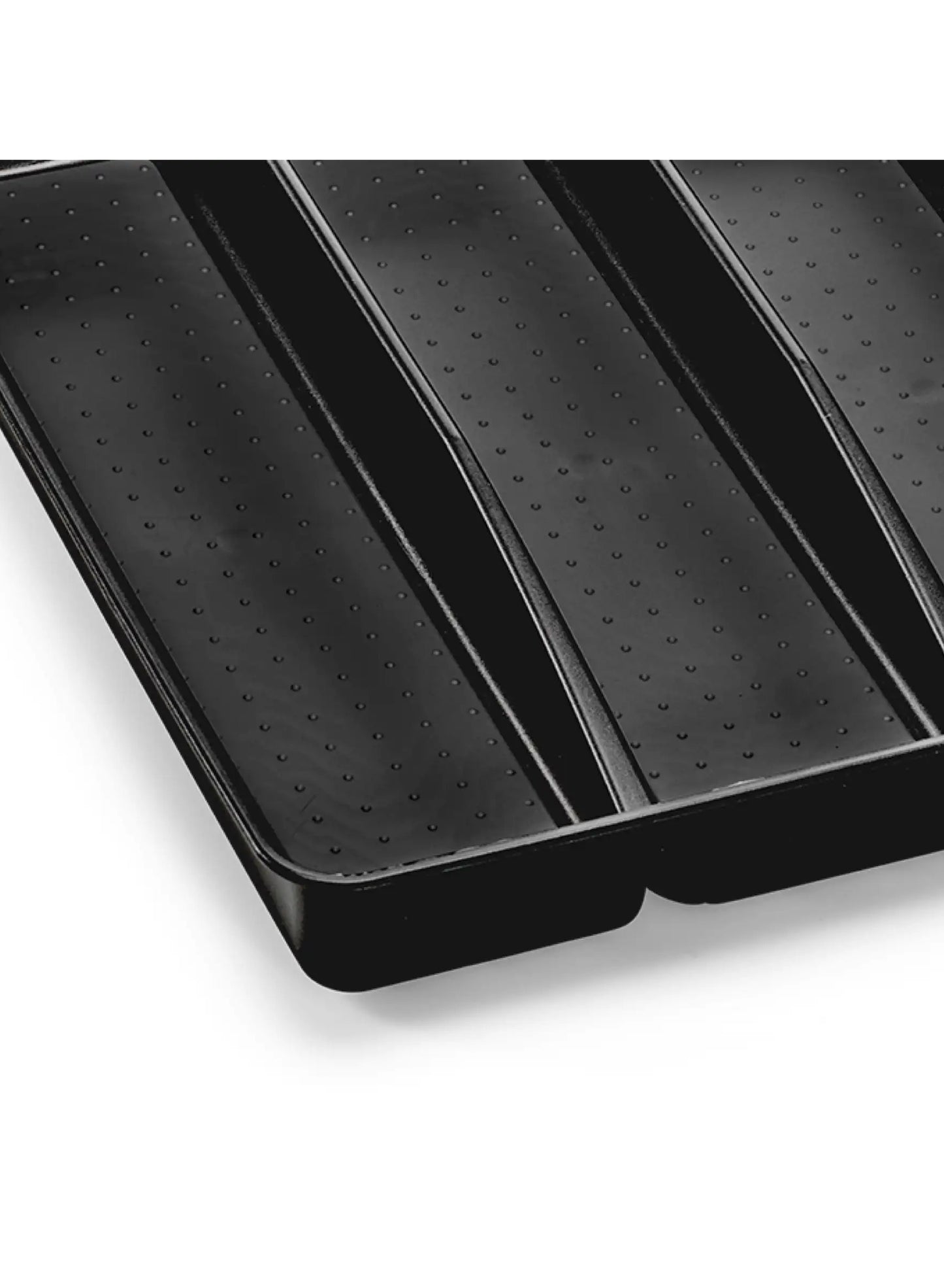 basic utensil, basic utensil tray, boasts three, brushes whisks, carbon finish, drawers makes, kitchen tools, madesmart, neatly storing, rubber feet, sleek carbon, stay securely, tools crafted, tray boasts, utensil tray