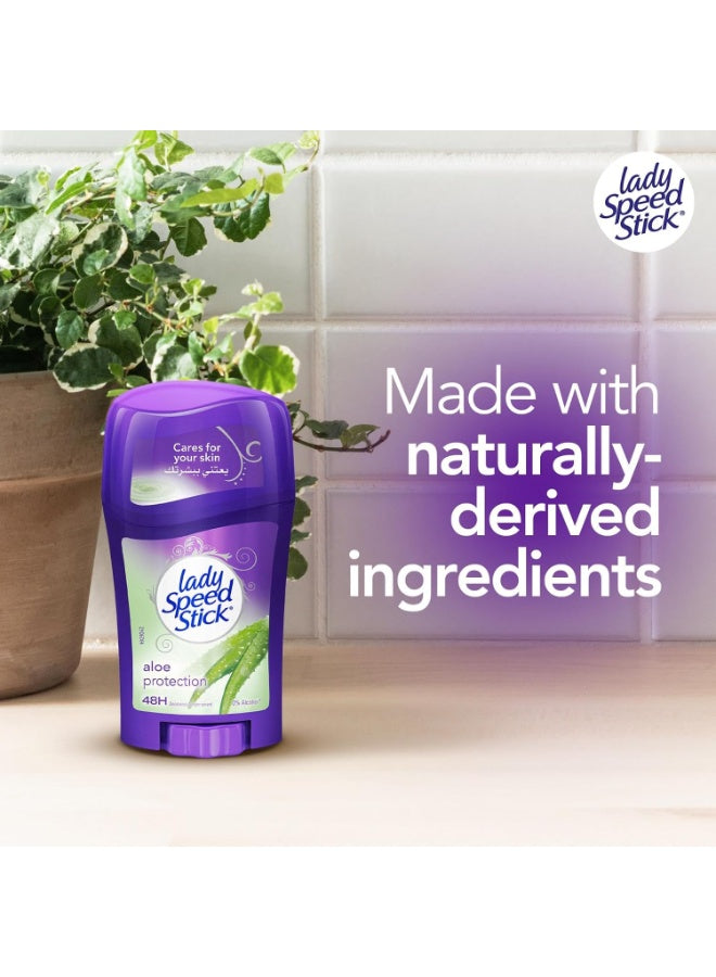 aloe protection, aloe protection deodorant, aloe vera, body odor, clean dry, cool dry, day key, deodorant stick, lady speed stick, name aloe, protection deodorant, protection deodorant stick, skincare, stick net, vera care