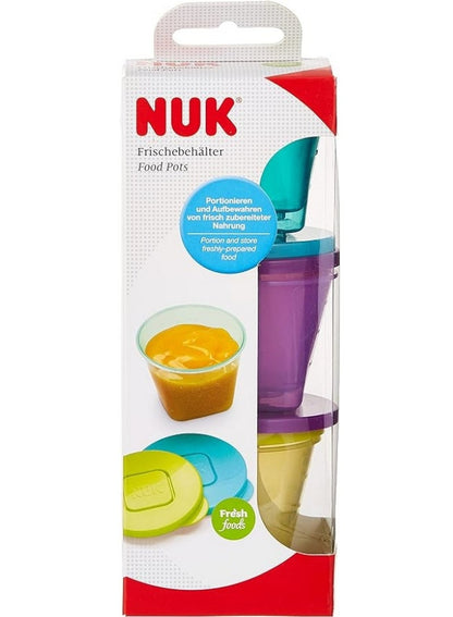 NUK Food Pots Storage Containers Pack of 6
