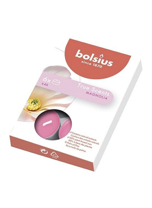 BOLSIUS True Scents Magnolia Tealights Pack of 6