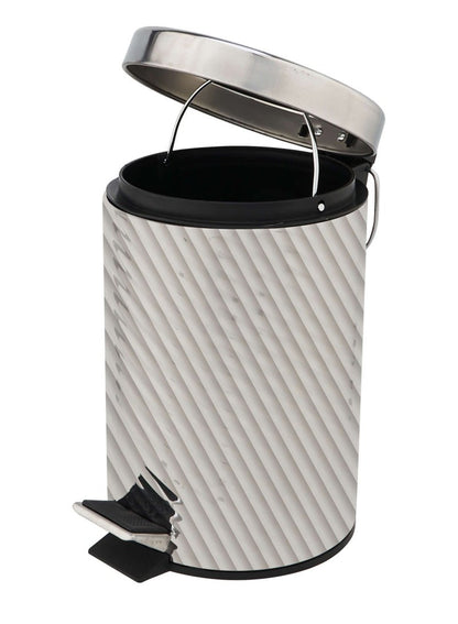 Hygic Stripes Design Stainless Steel Pedal Bin