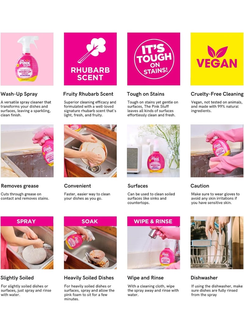 The Pink Stuff Miracle Wash Up Spray - Star Drops