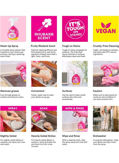 The Pink Stuff Miracle Wash Up Spray - Star Drops