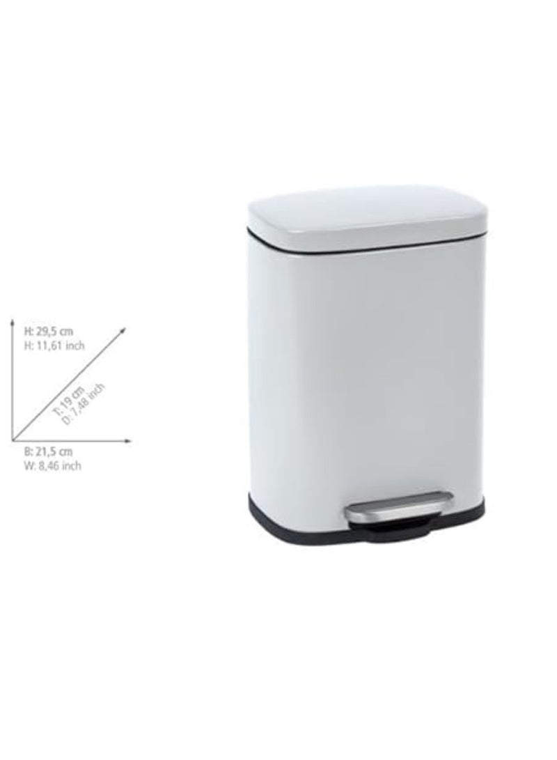 Wenko Pedal Bin Leno 5 L White