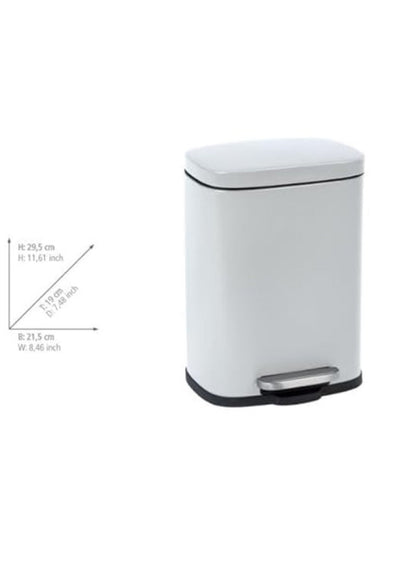 Wenko Pedal Bin Leno 5 L White