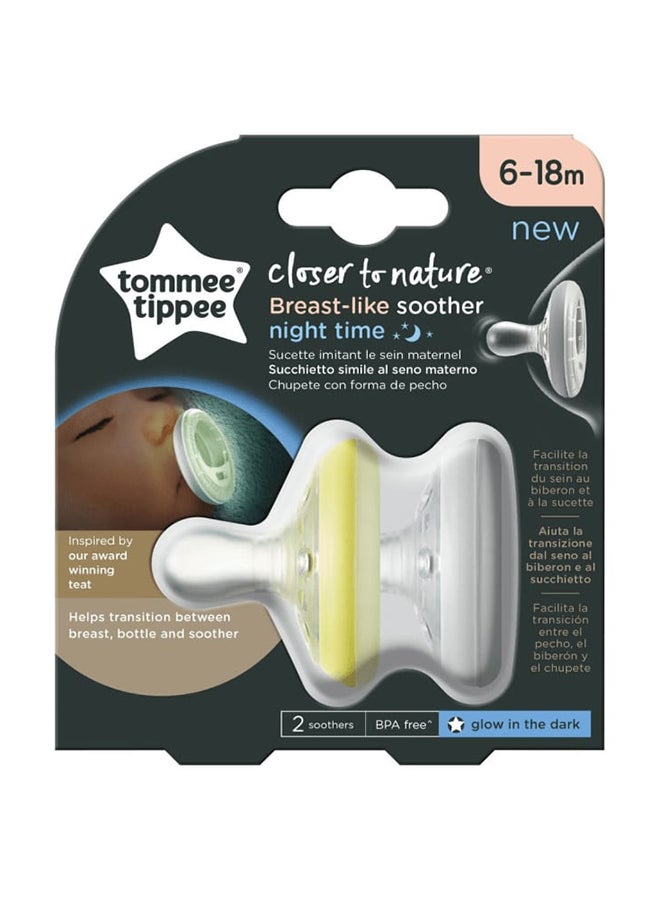 Tommee Tippee Night Glow Soother Pack of 2