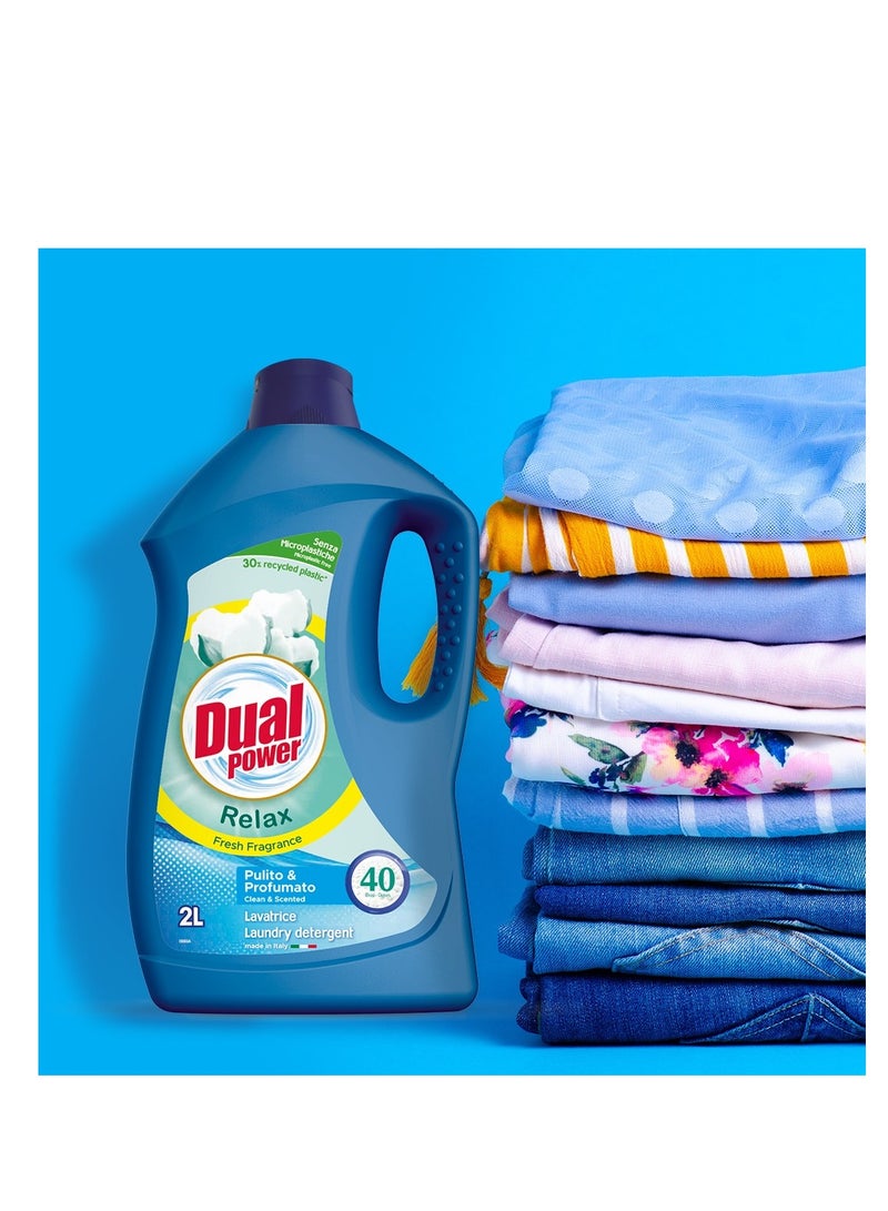 Dual Power Laundry Liquid Fresh Scent 2L