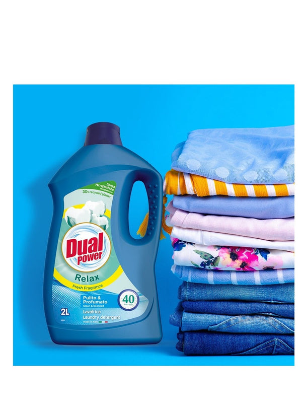 Dual Power Laundry Liquid Fresh Scent 2L