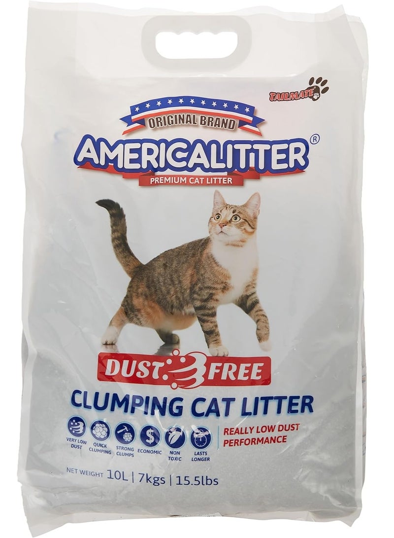 Dust Free Cat Litter 10L - AMERICALITTER