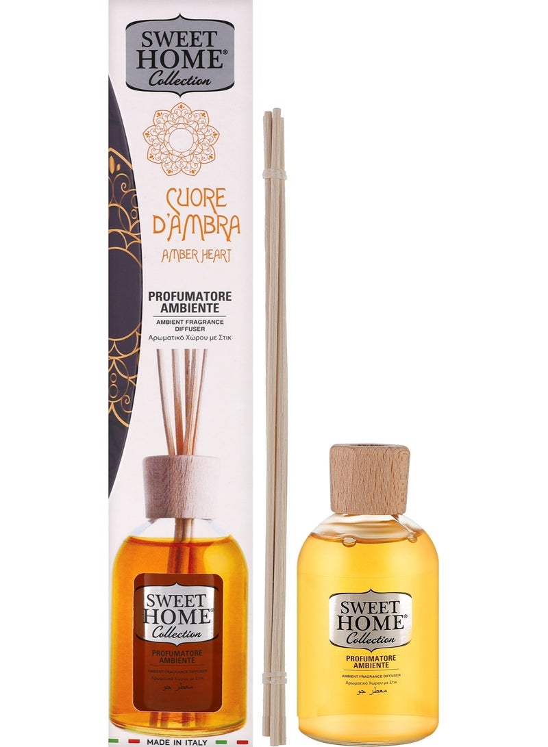 Amber Heart Reed Diffuser 100 ML - Sweet Home